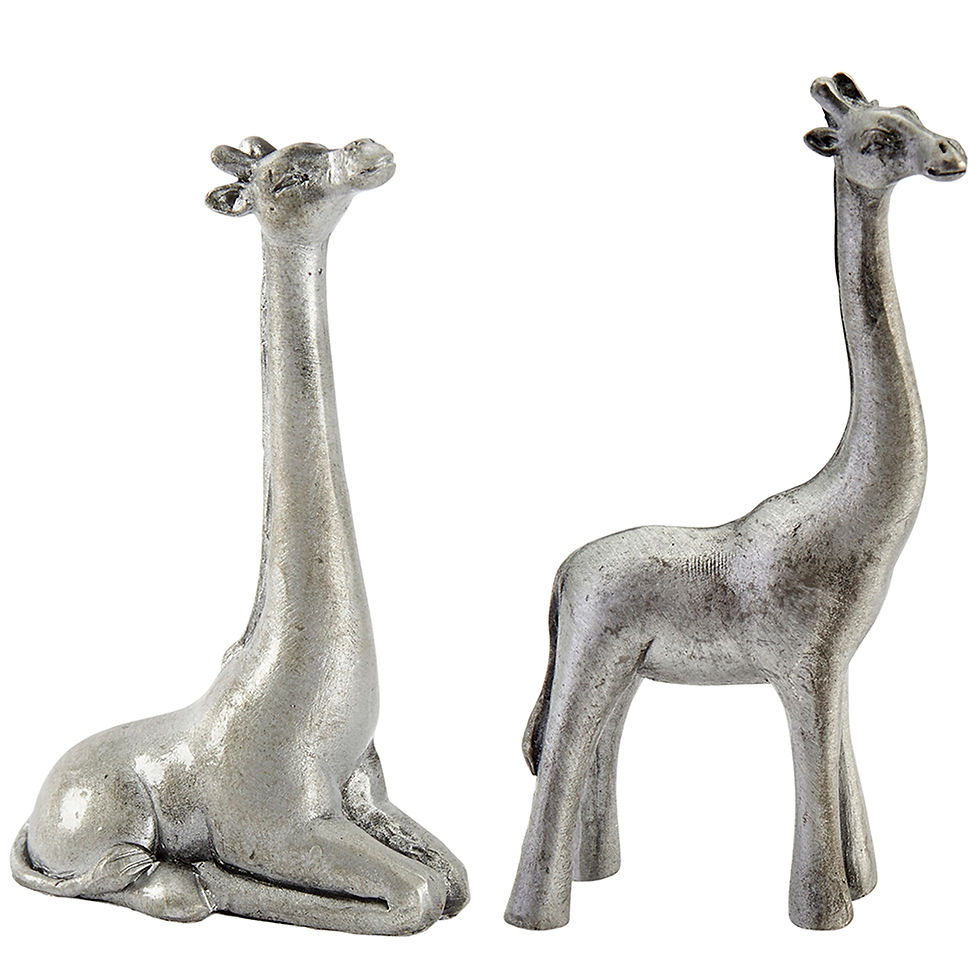 Thumbnail: Giraffe Design Pewter Ring Holder Ornament