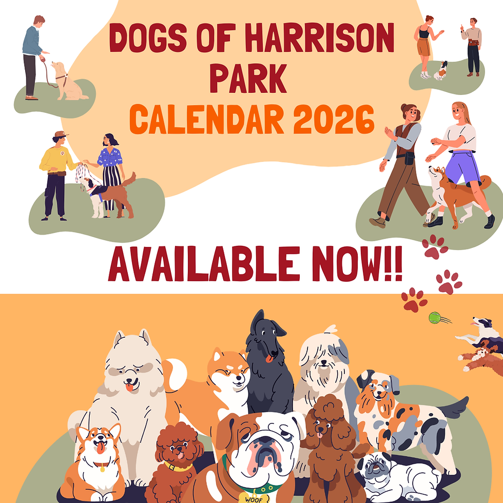 Dogs of Harrison Park Calendar 2026