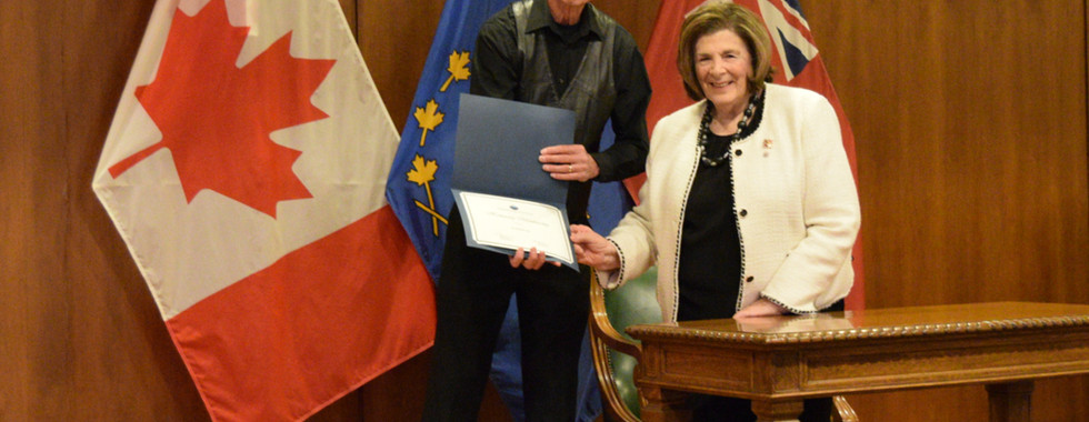     Honorary member Ed Hildebrand and Lieutenant Governor Anita R. Neville, P.C., O.M.