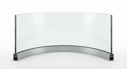 Glass balustrades (U-profile) – bent
