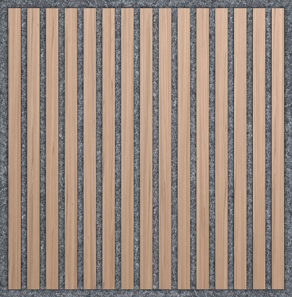 Thumbnail: CEILING PANEL | veneered, on gray felt, 595x595