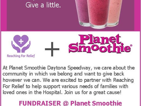 Planet Smoothie Fundraiser!