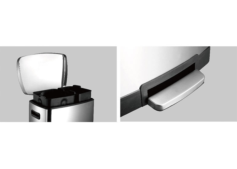 Thumbnail: 13.2 Gallon Large Rectangular Trash Can with Plastic Lid