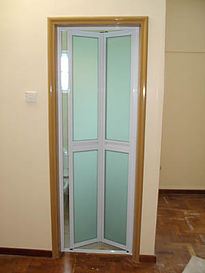 Thumbnail: PVC bifold door with installation
