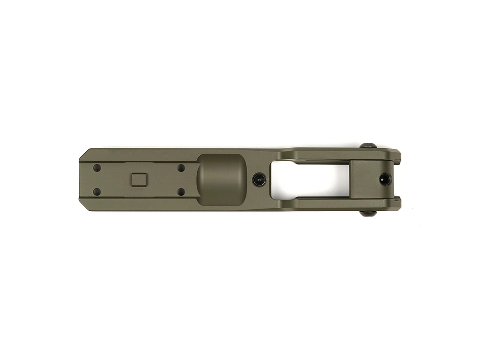 Прев'ю: Оливкове тактичне кріплення під Aimpoint Micro, ракурс 3/4, колір OD Green