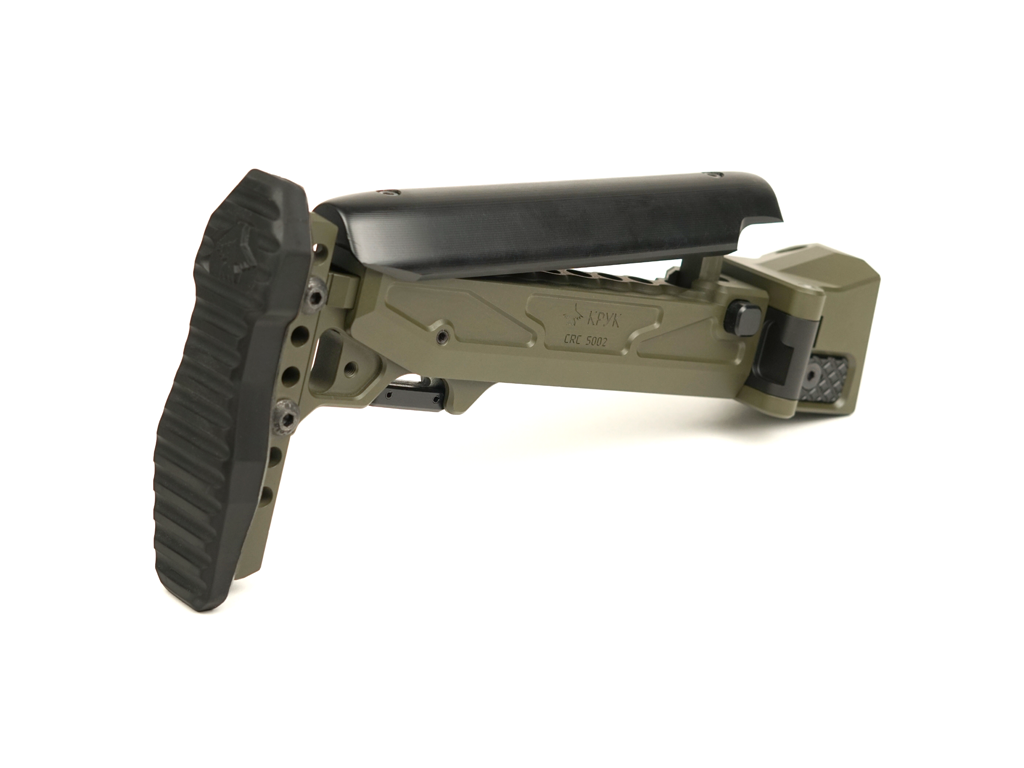 CRC 5002/9037R-MIL | Right-hand Folding Telescopic Stock for AK-12 / AK-74M, 5.5 mm Pin
