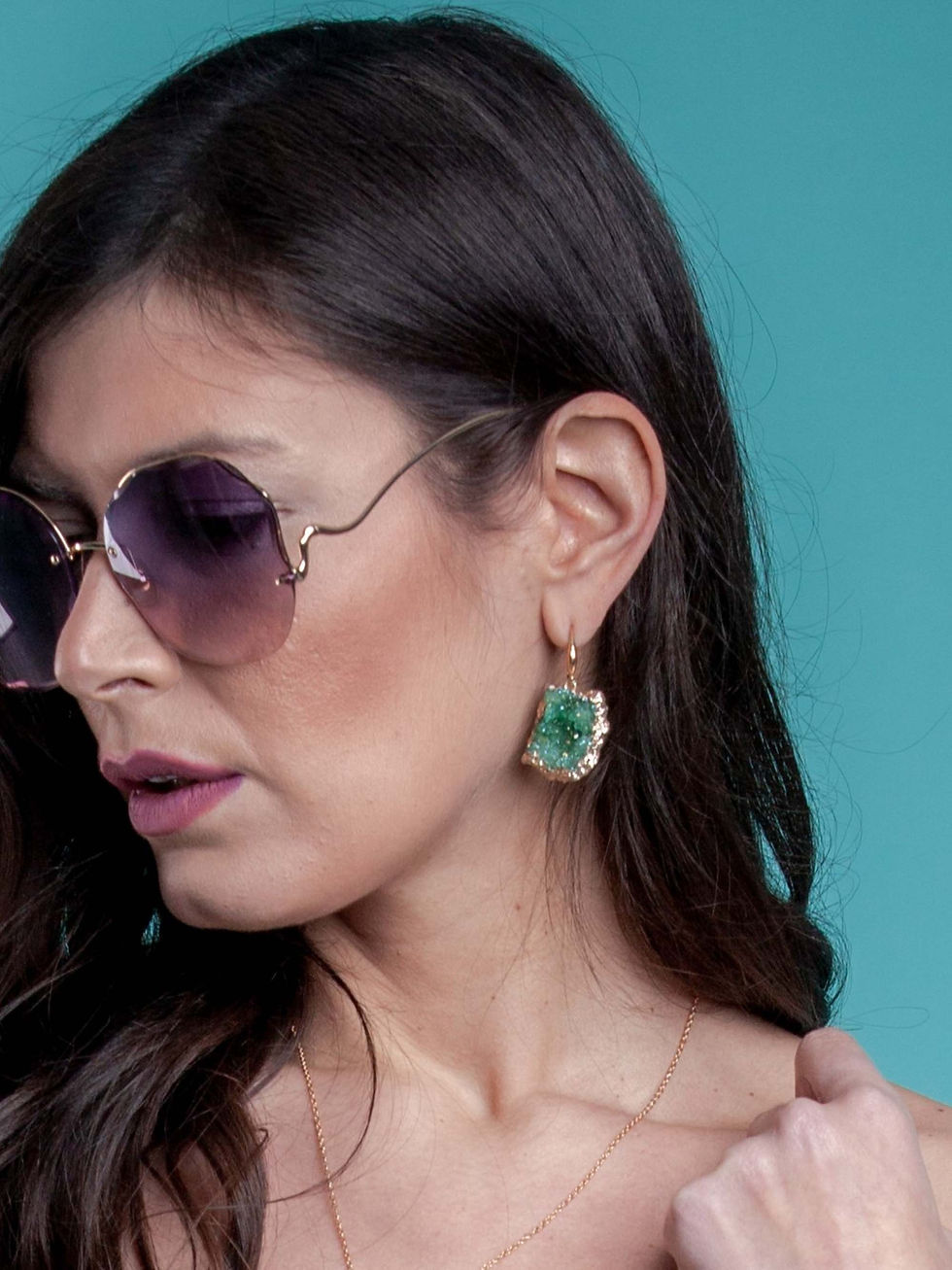 Μικρογραφία: GE 5 Natural Gem Stone Earrings