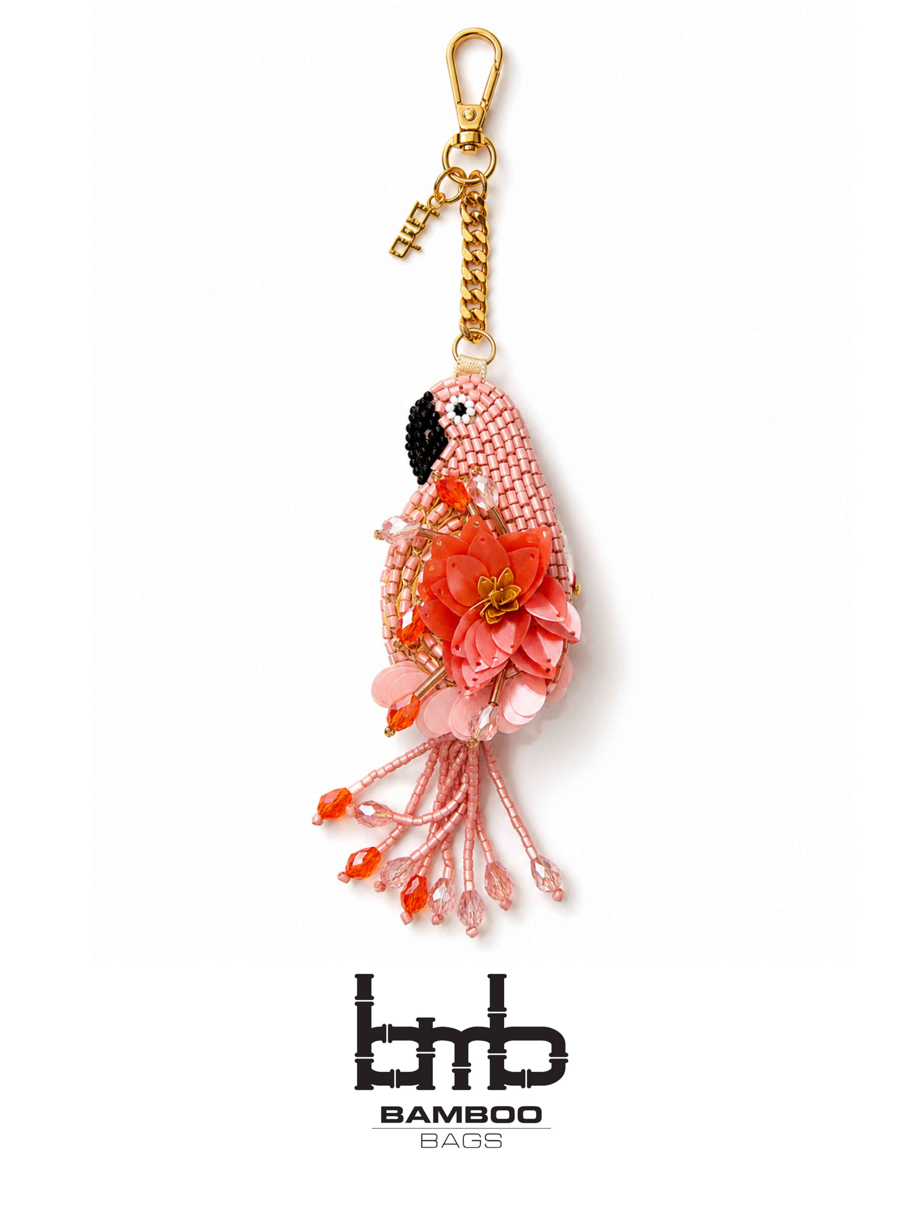 Parrot Glass Beaded Charm