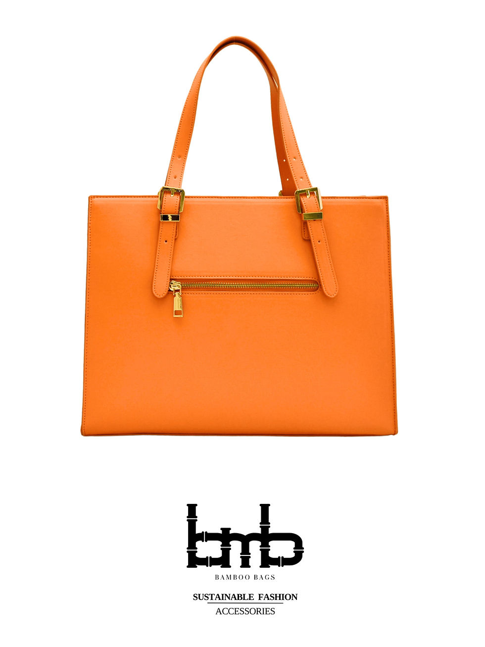 Μικρογραφία: Grace  Bamboo Leather Tote  Bag | Apricot Crush
