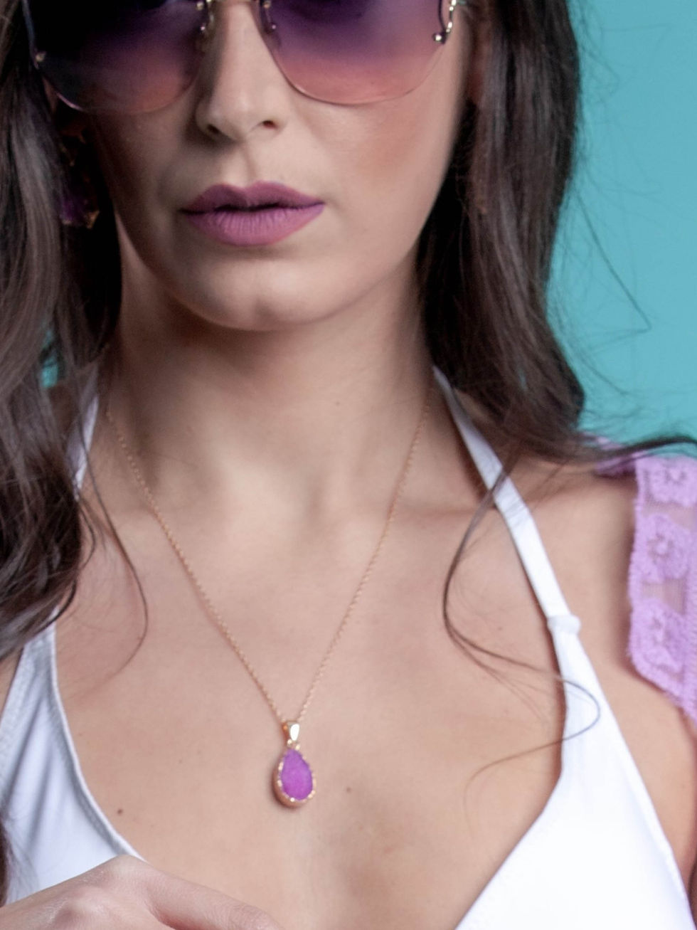 Thumbnail: GN12 Natural Gem Stone Necklace