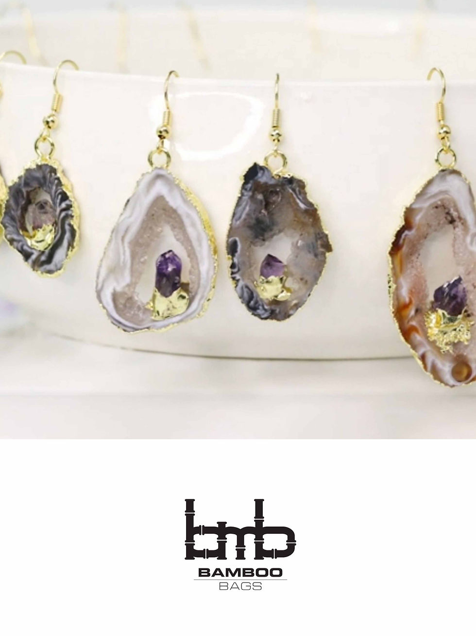Μικρογραφία: GE3 Natural Gem Stone Earrings