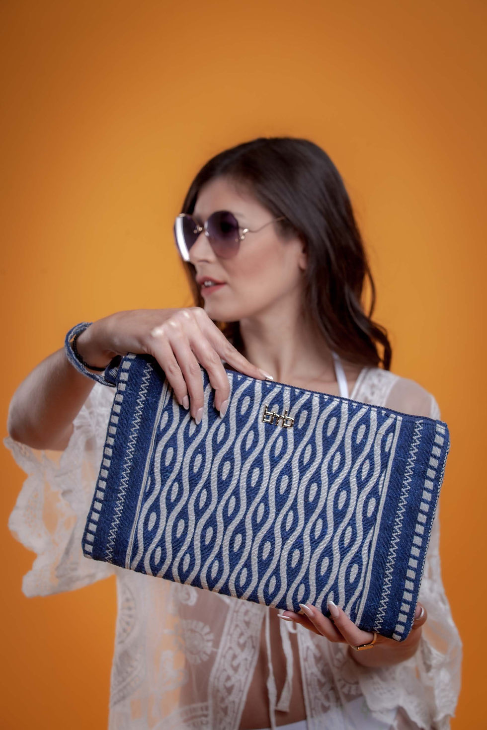 Μικρογραφία: Kelly Jacquard Clutch Bag
