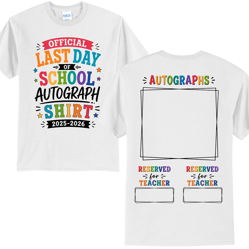 Thumbnail: Youth Last Day of School- Autograph Shirt