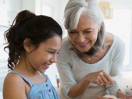 Grandmother and grandchild