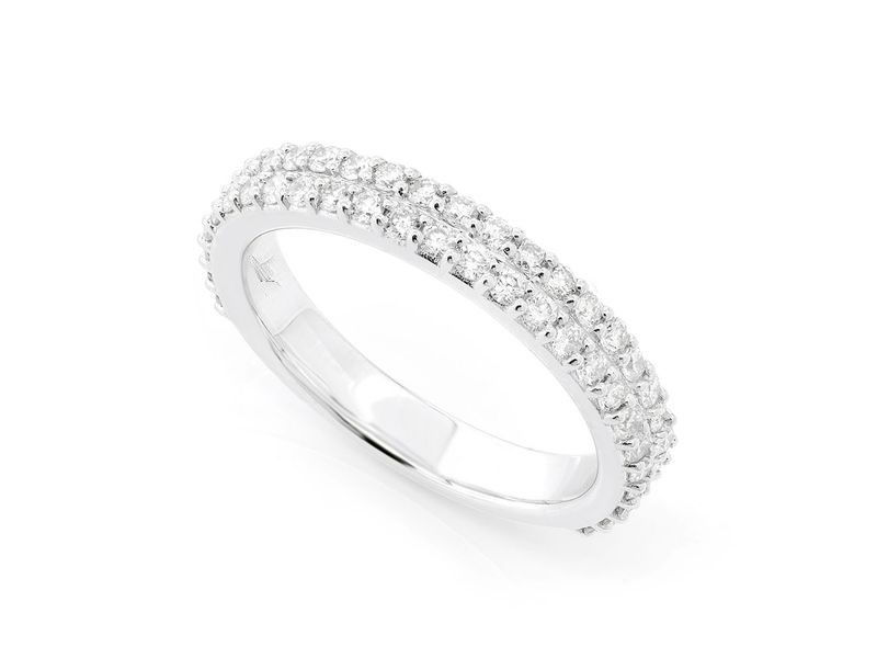 Thumbnail: 2 Row Diamond Band