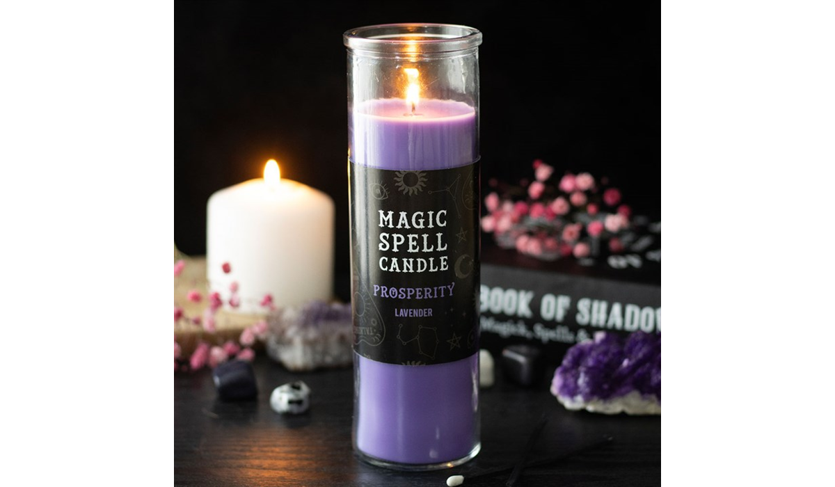 Magic Spell Candle – Prosperity (Lavender)