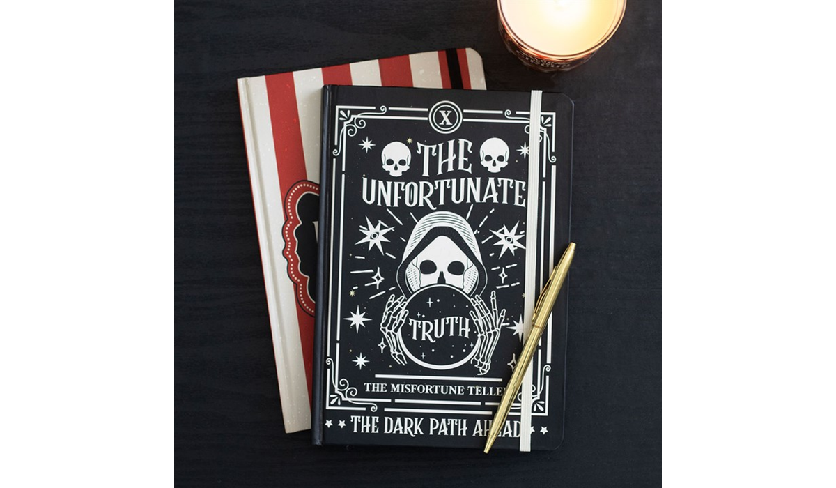 The Unfortunate Truth Notebook – Gothic Fortune Teller Journal