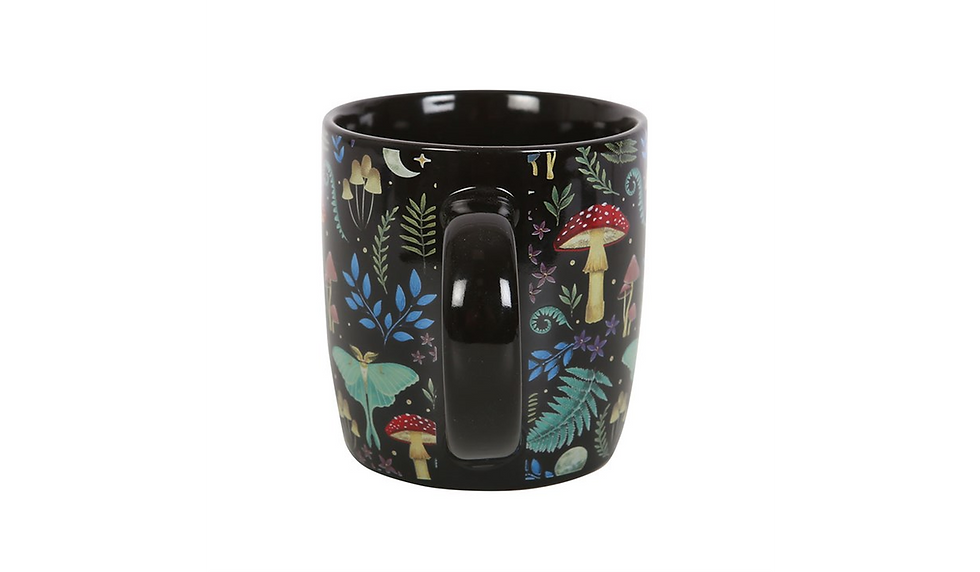 Thumbnail: Enchanted Forest Mug – Mushroom & Moth Cottagecore Ceramic Cup