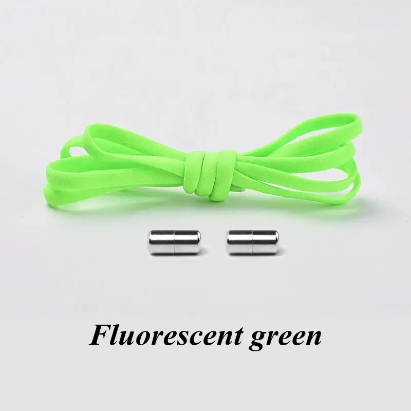 Miniatura: 1Pair No Tie Shoelaces Round Elastic Shoe Laces for Kids and Adult Sneakers