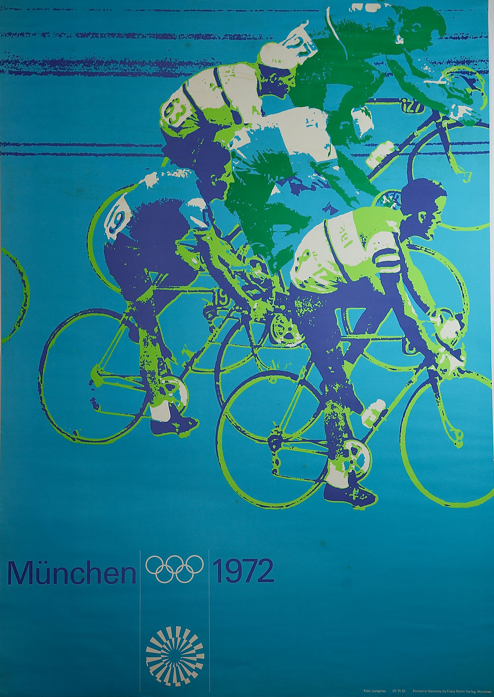 Olympic Poster Vintage 1972 - Cycling