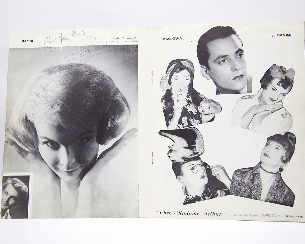 Thumbnail: Le Carrousel Autographed Souvenir Program 1960 Paris