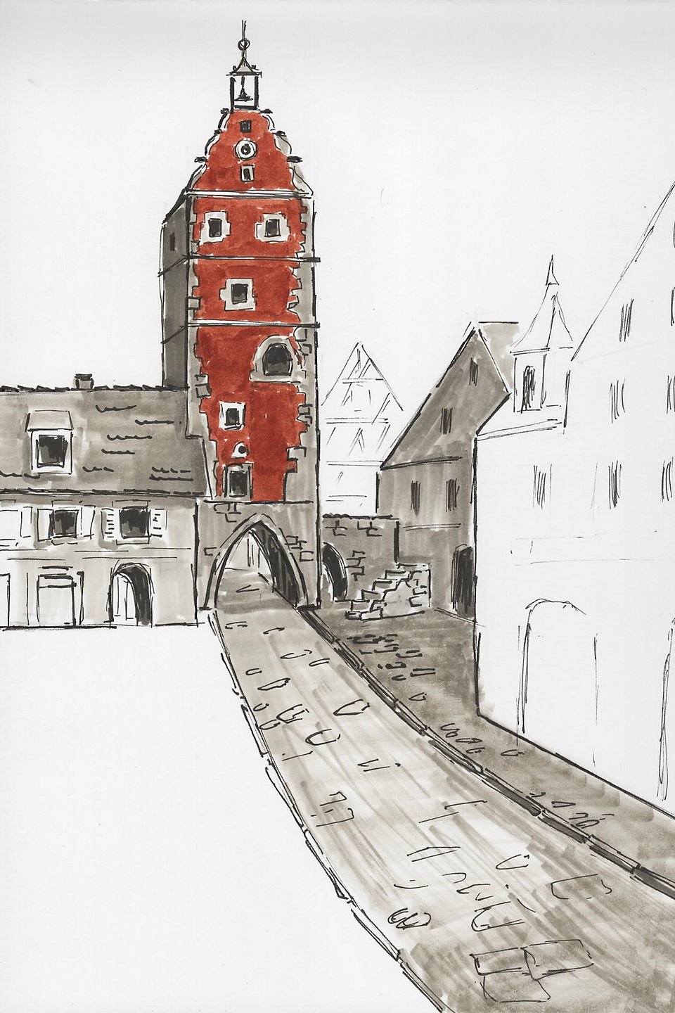 Dinkelsbühl. Wörnitz Tor