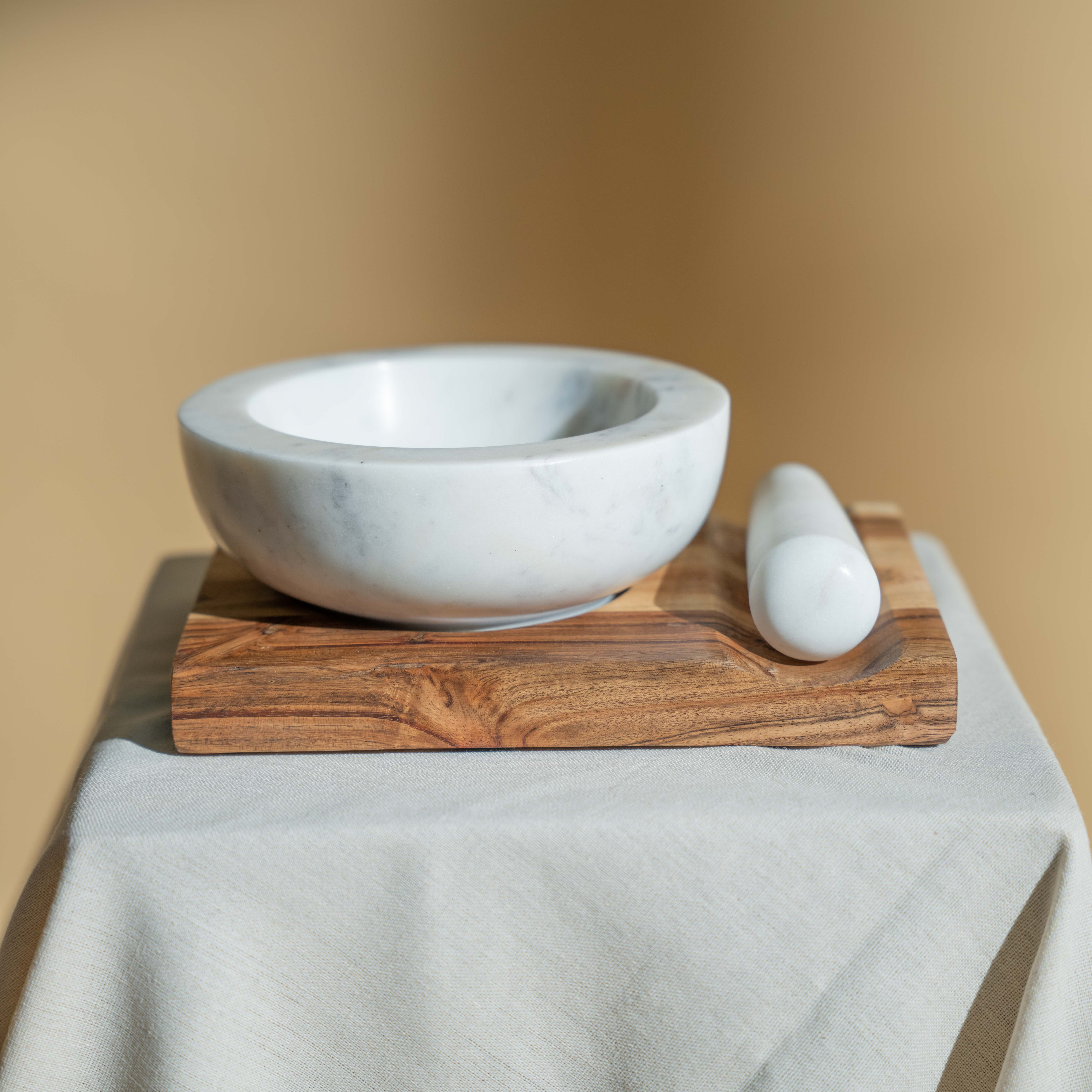 Marble Mortar & Pestle