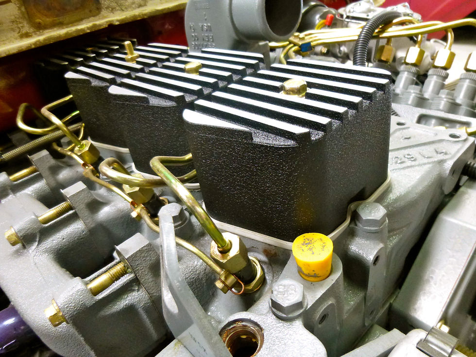 Thumbnail: Valve Cover Kit W/ Oil Spout To Fit Cummins 4BT/6BT Diesel BLACK