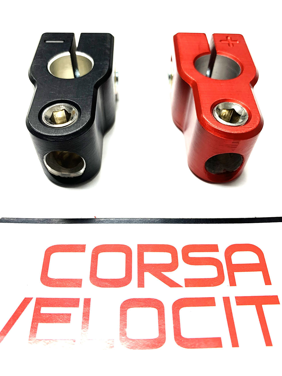 Thumbnail: Corsa Billet Aluminum Machined battery terminal set  heavy duty