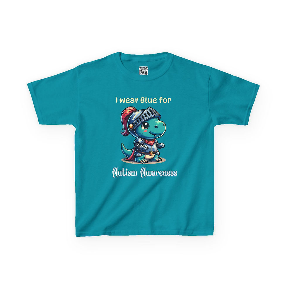 Thumbnail: Kids: I Wear Blue for Autism Awareness T Shit I Autism Support