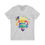 Thumbnail: Adult: BUZZING ABOUT & BRIGHT V-Neck: Neurodivergent & Homeschooling Support