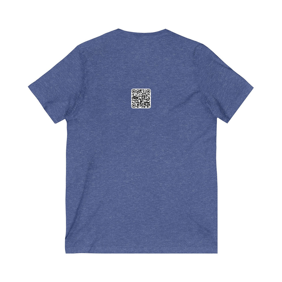 Thumbnail: Adult: BUZZING ABOUT & BRIGHT V-Neck: Neurodivergent & Homeschooling Support