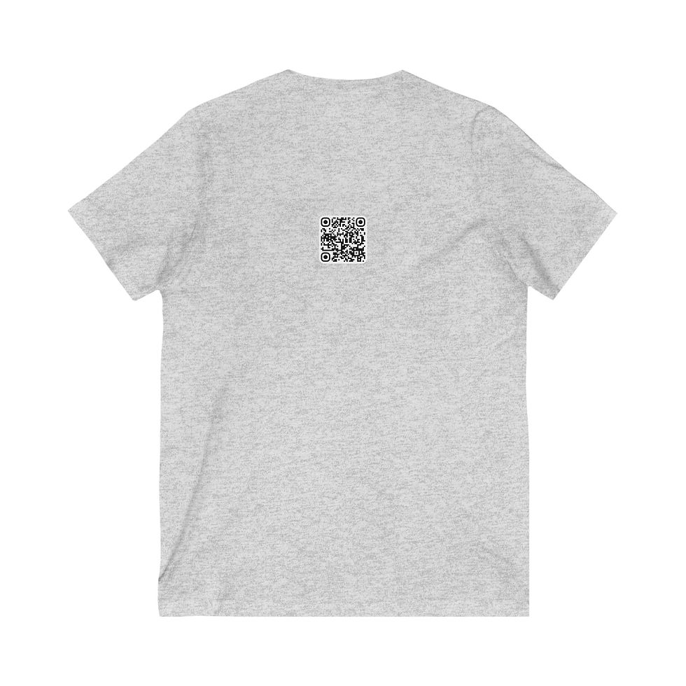 Thumbnail: Adult: BUZZING ABOUT & BRIGHT V-Neck: Neurodivergent & Homeschooling Support