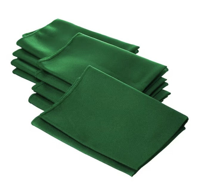 polyester fabric swatch for linens in the color bright kelly green
