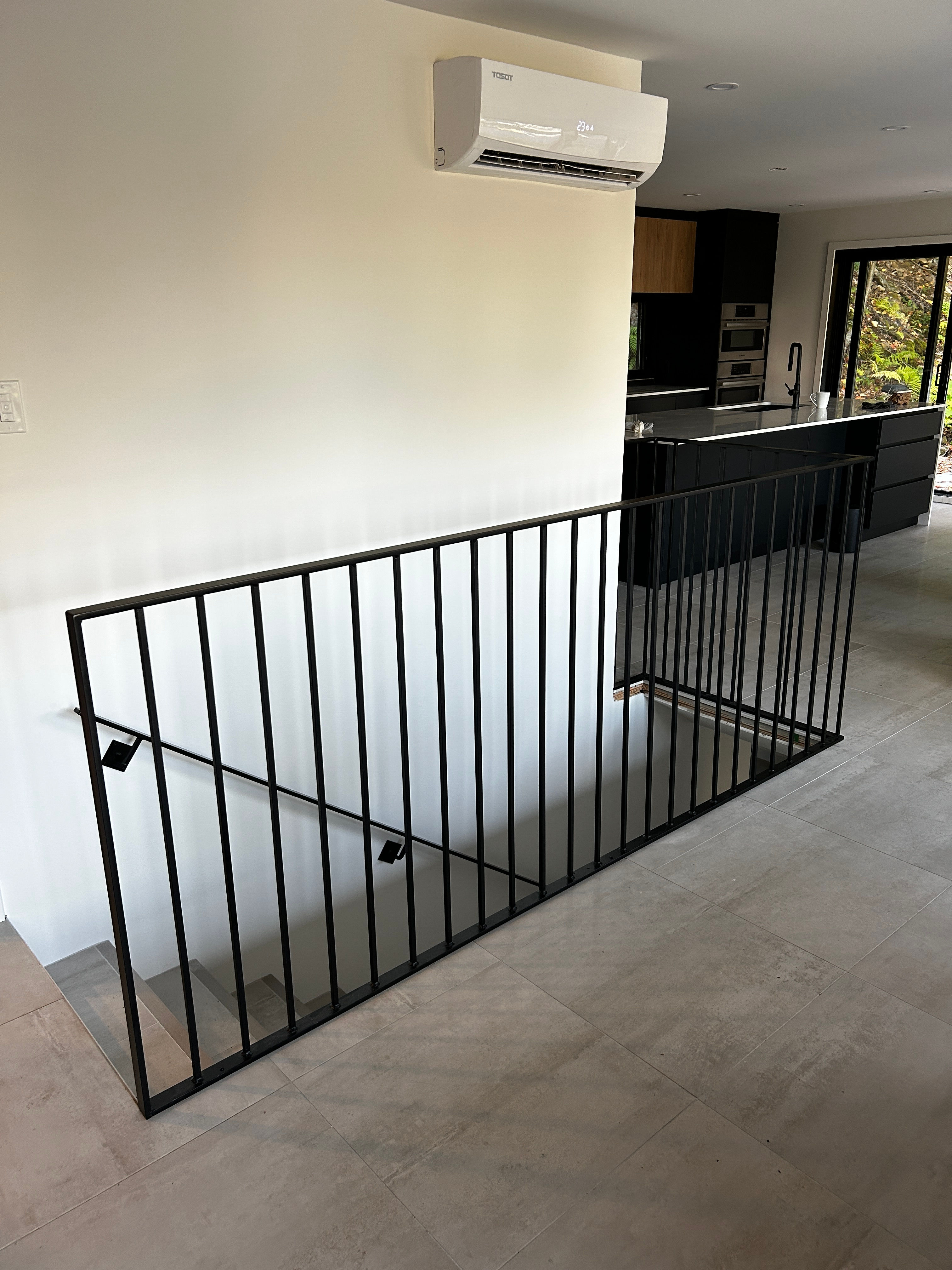 Rampe escalier en acier