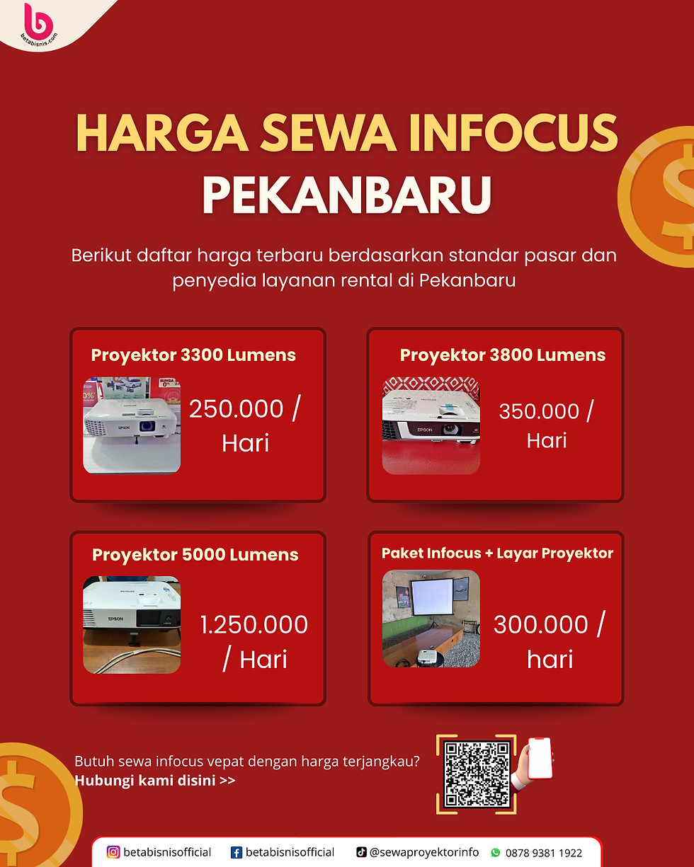 harga sewa infocus pekanbaru