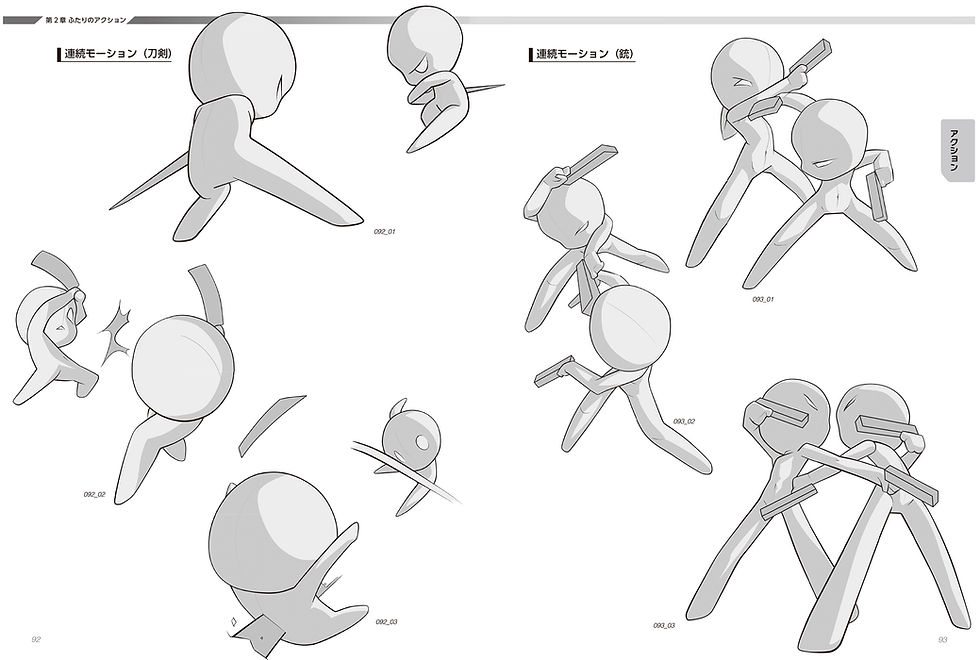 Thumbnail: Super Deformed Pose Collection: Couples and Pairs