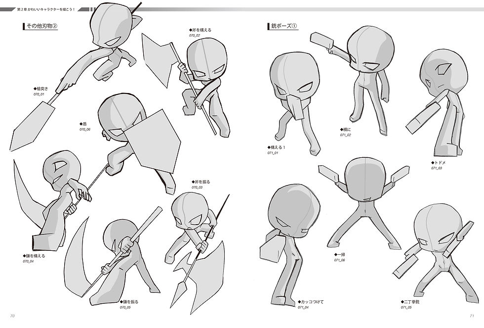 Thumbnail: Super Deformed Pose Collection: Character Variation