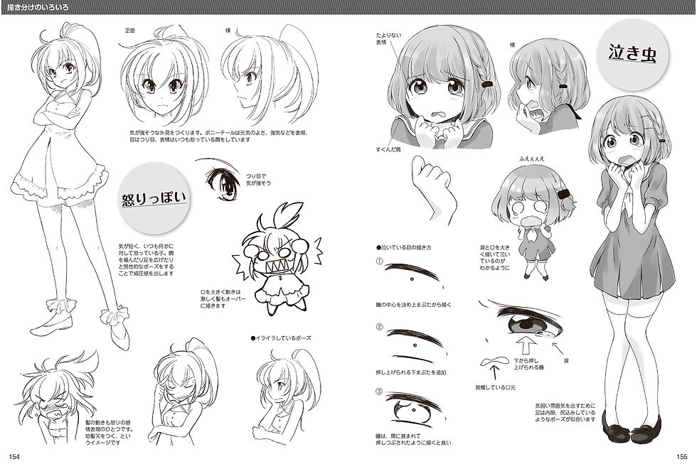 Thumbnail: Drawing Different Moe Characters: Basic Techniques
