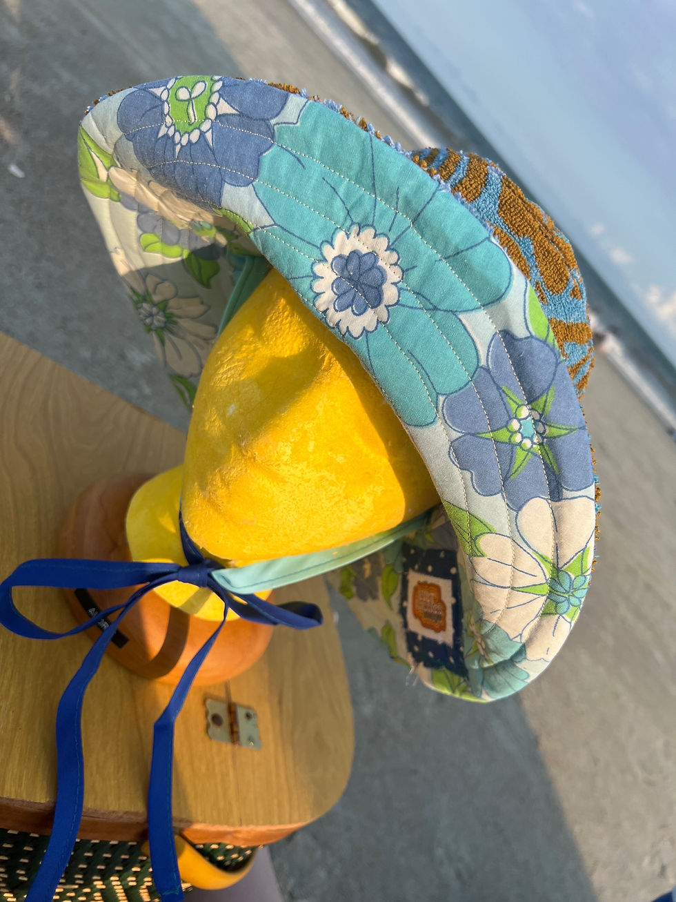 Thumbnail: Terrycloth Bucket Hat - High Tide
