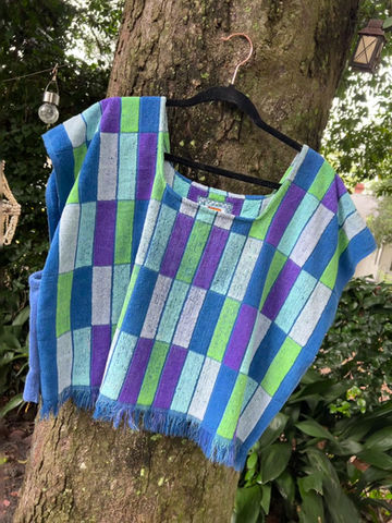 Thumbnail: Terrycloth Towel Top - I Got the Geometric Blues