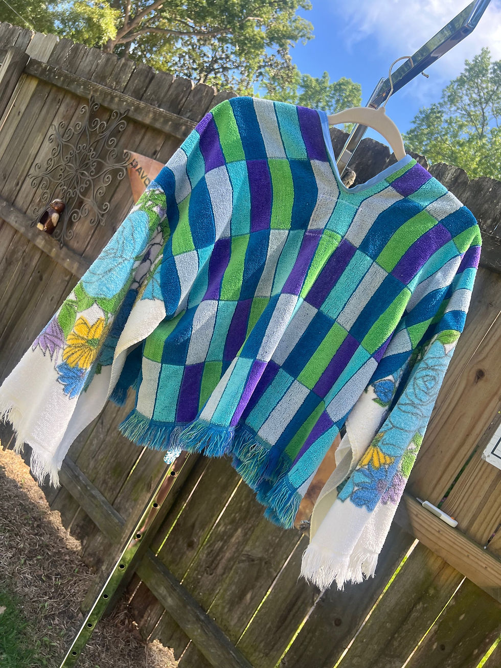 Thumbnail: Terrycloth Towel Jacket - True Blue