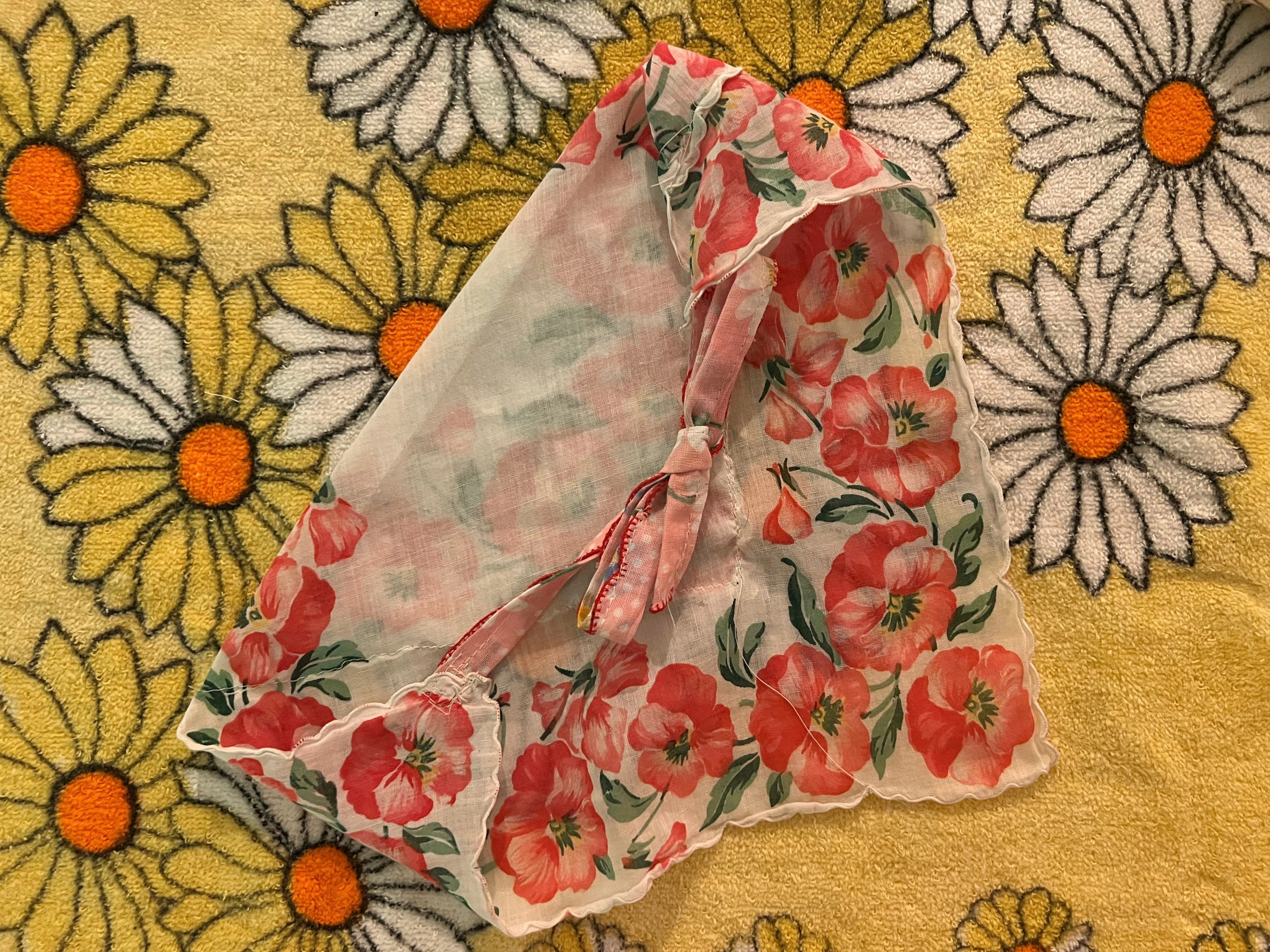 Hankie Headscarf - Tropical Pink
