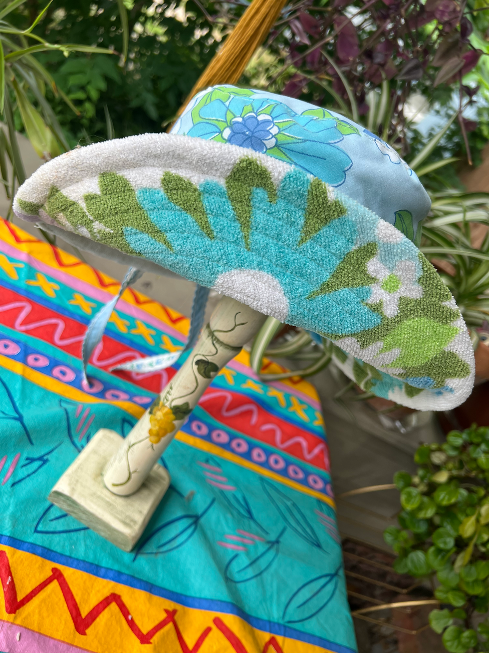 Thumbnail: Terrycloth Bucket Hat - Blue Darlin’