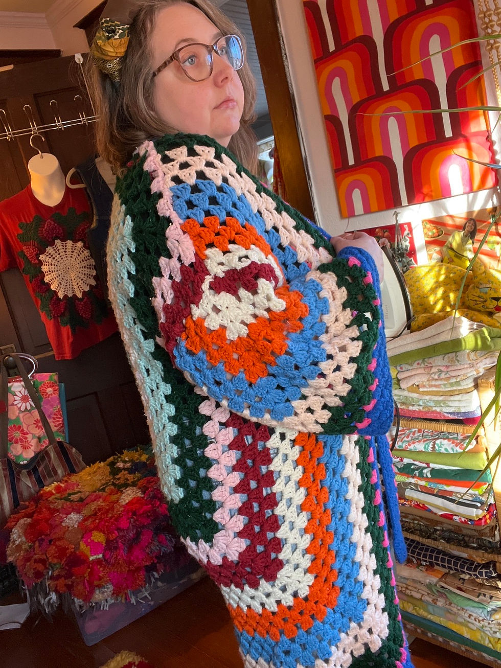 Thumbnail: Blanket Sweater - Granny Square Galore