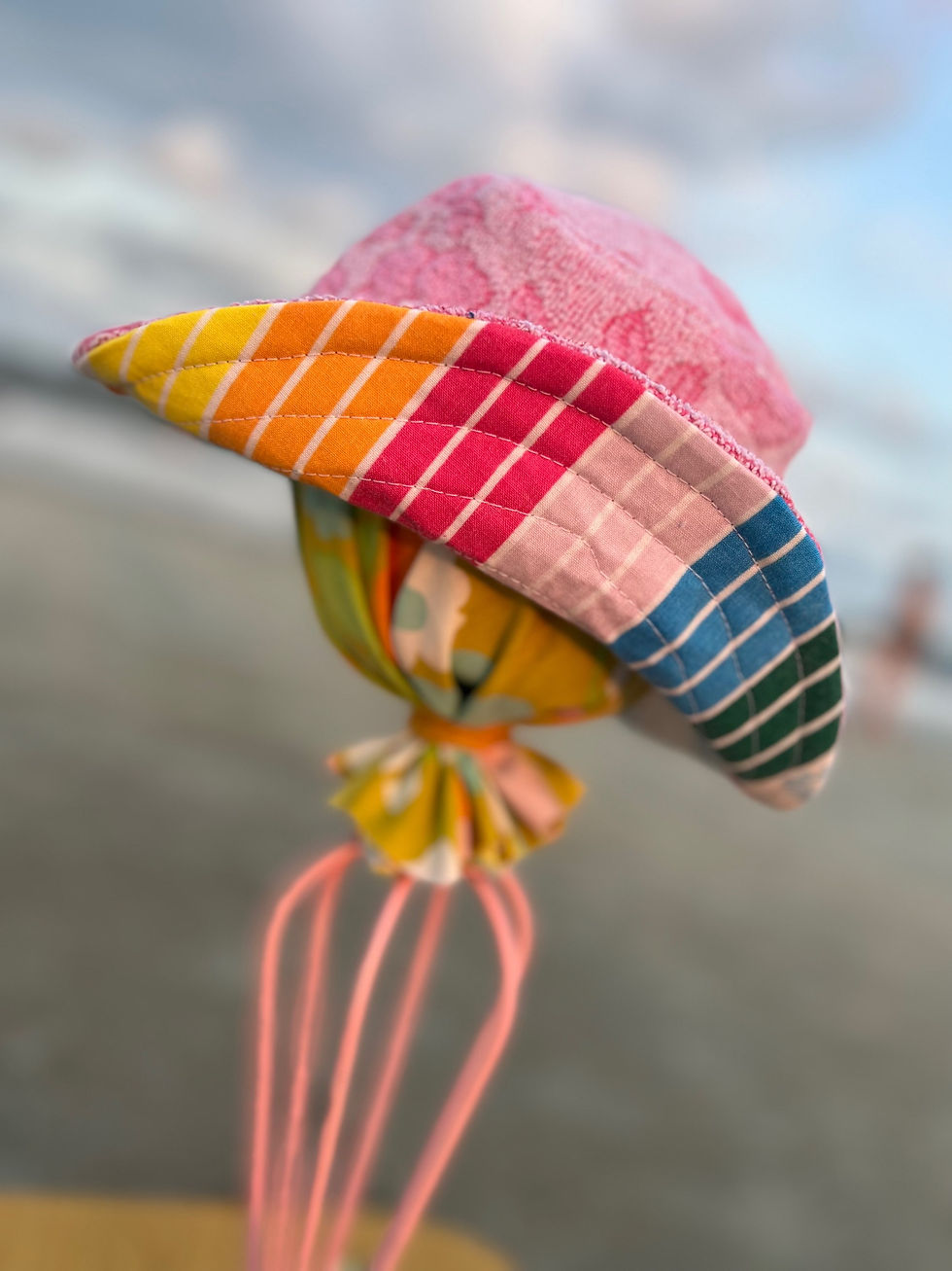 Thumbnail: BABY Terrycloth Bucket Hat - Pink Dream