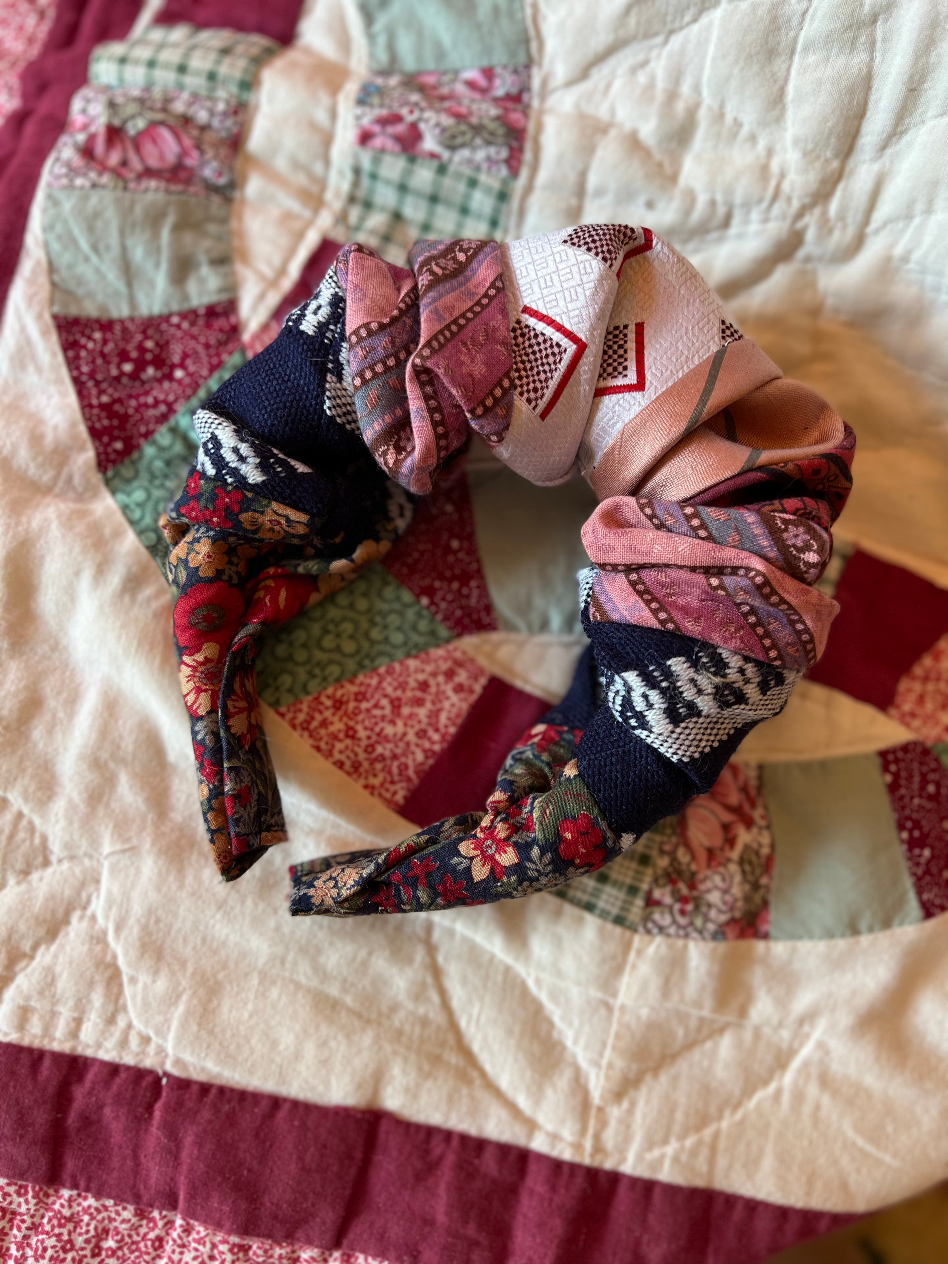 Tie Headband - Pinks/Blues