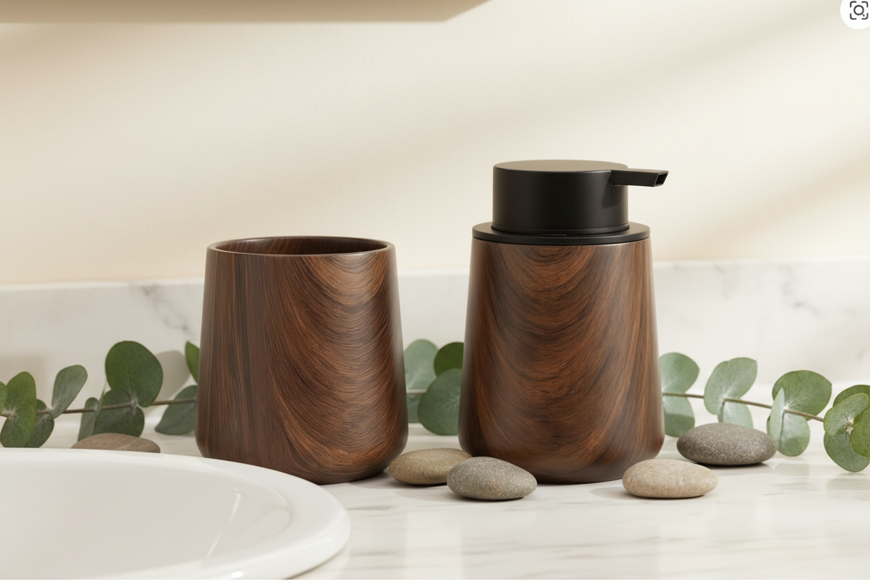 2Pcs/set Hand Soap and Toothbrush Holder Cup