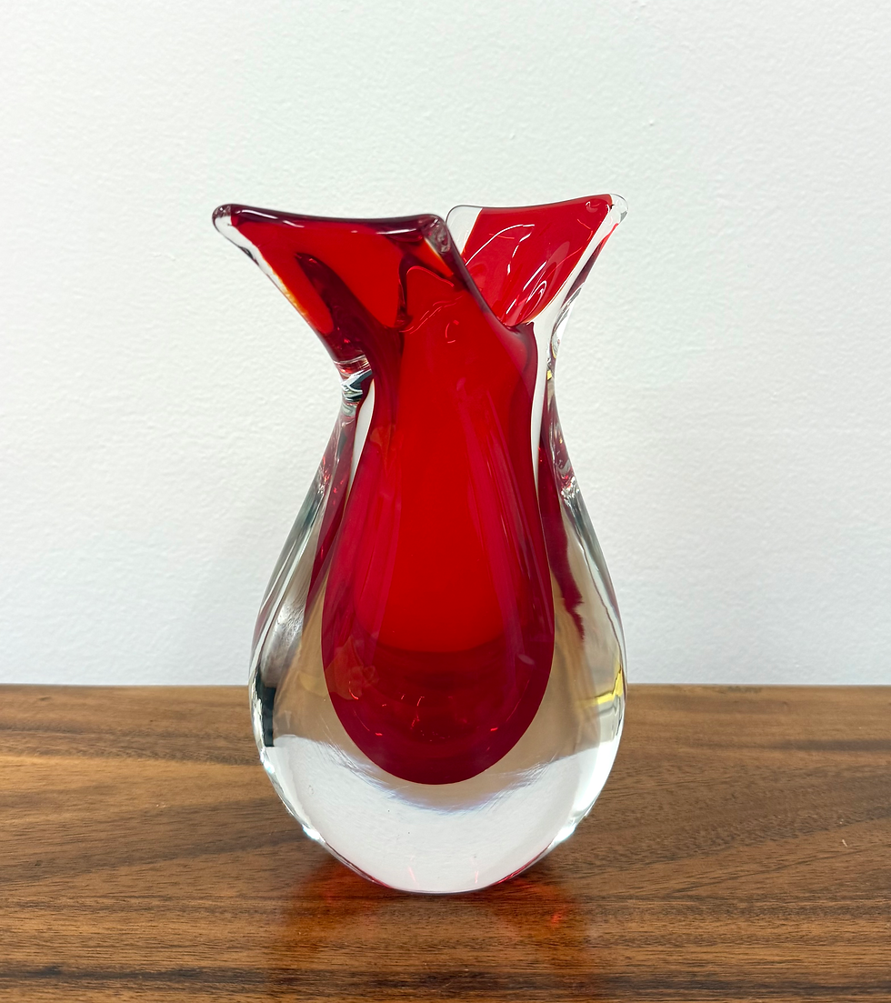 Thumbnail: Vintage Murano Style Italian Glass Vase