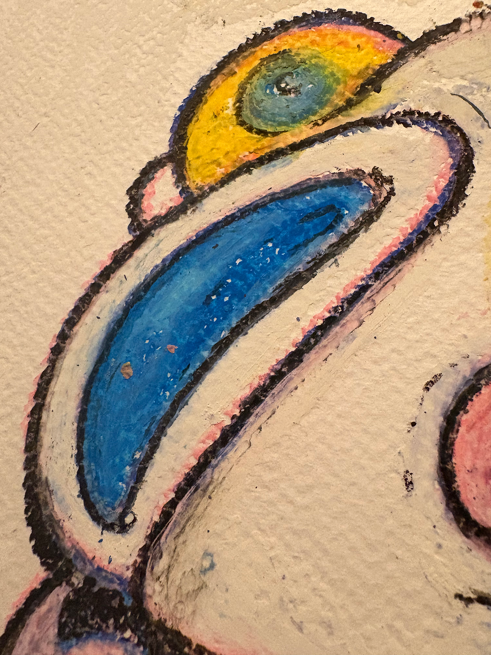 Thumbnail: Hemingway - 1 of 1 - Oil stick + acrylic on 300gsm. 11x14”